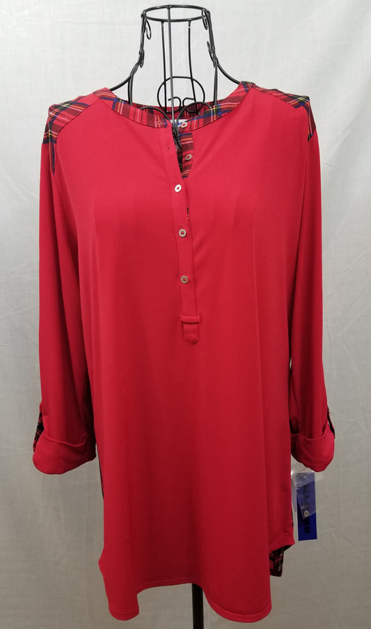 Nygard Long Sleeve (adjustable) Red Shirt - New