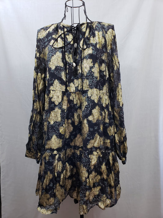 Zara Black and Gold Dress - New