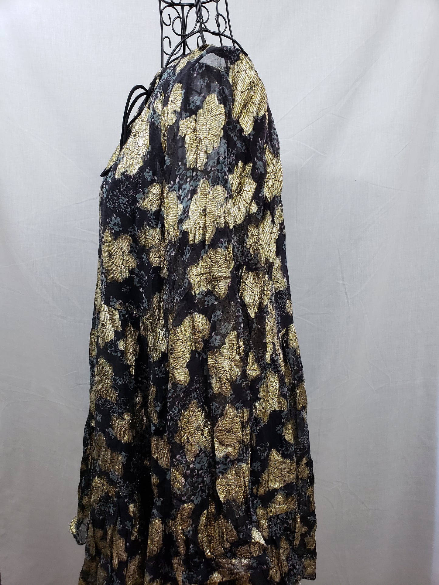 Zara Black and Gold Dress - New