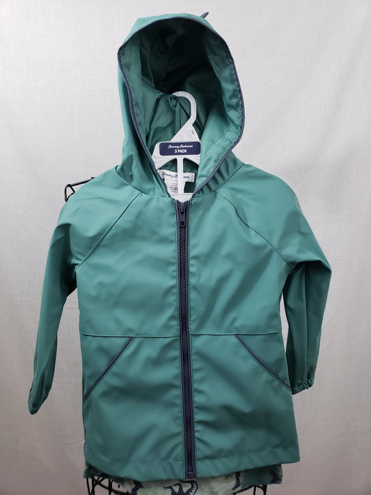 Tommy Bahama Dinosaur Raincoat with Hood and Sweatpants - New