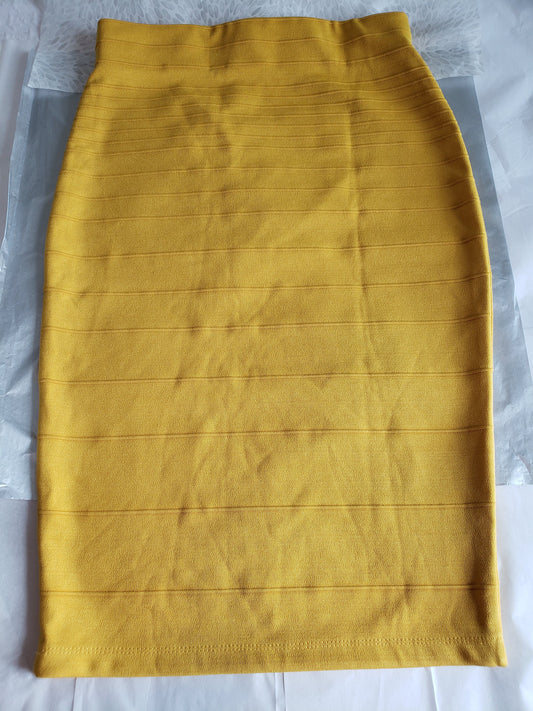 Olivia Blu Ribbed Pencil Skirt