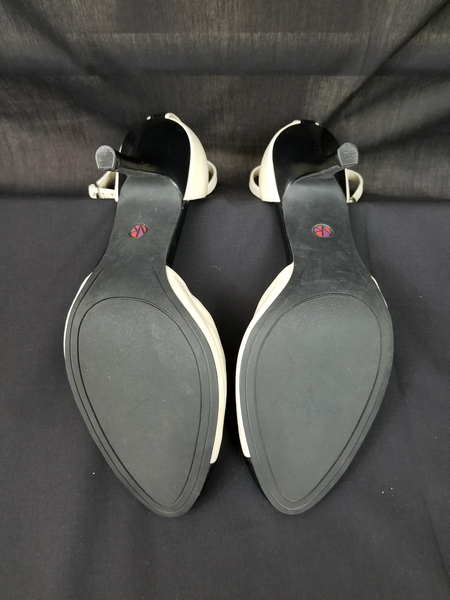 Black/Bone Ankle Strap Shoe