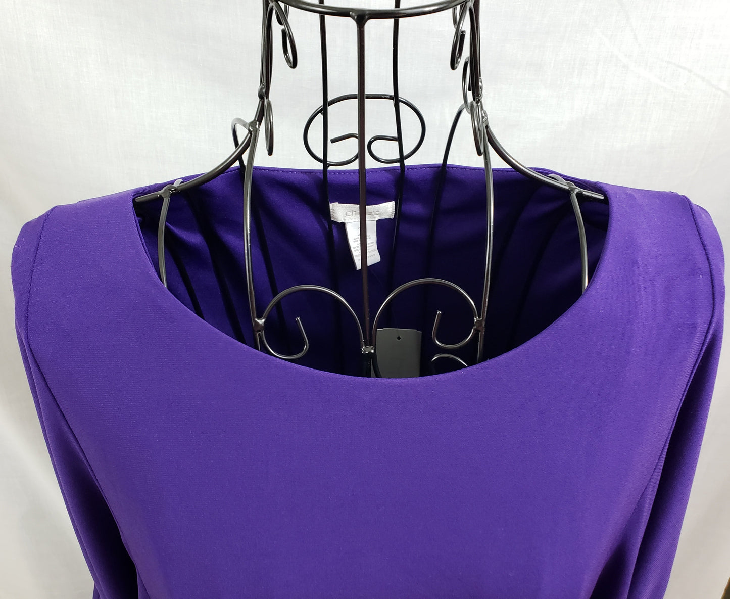 Chico's Purple Tunic Style Belted Dress