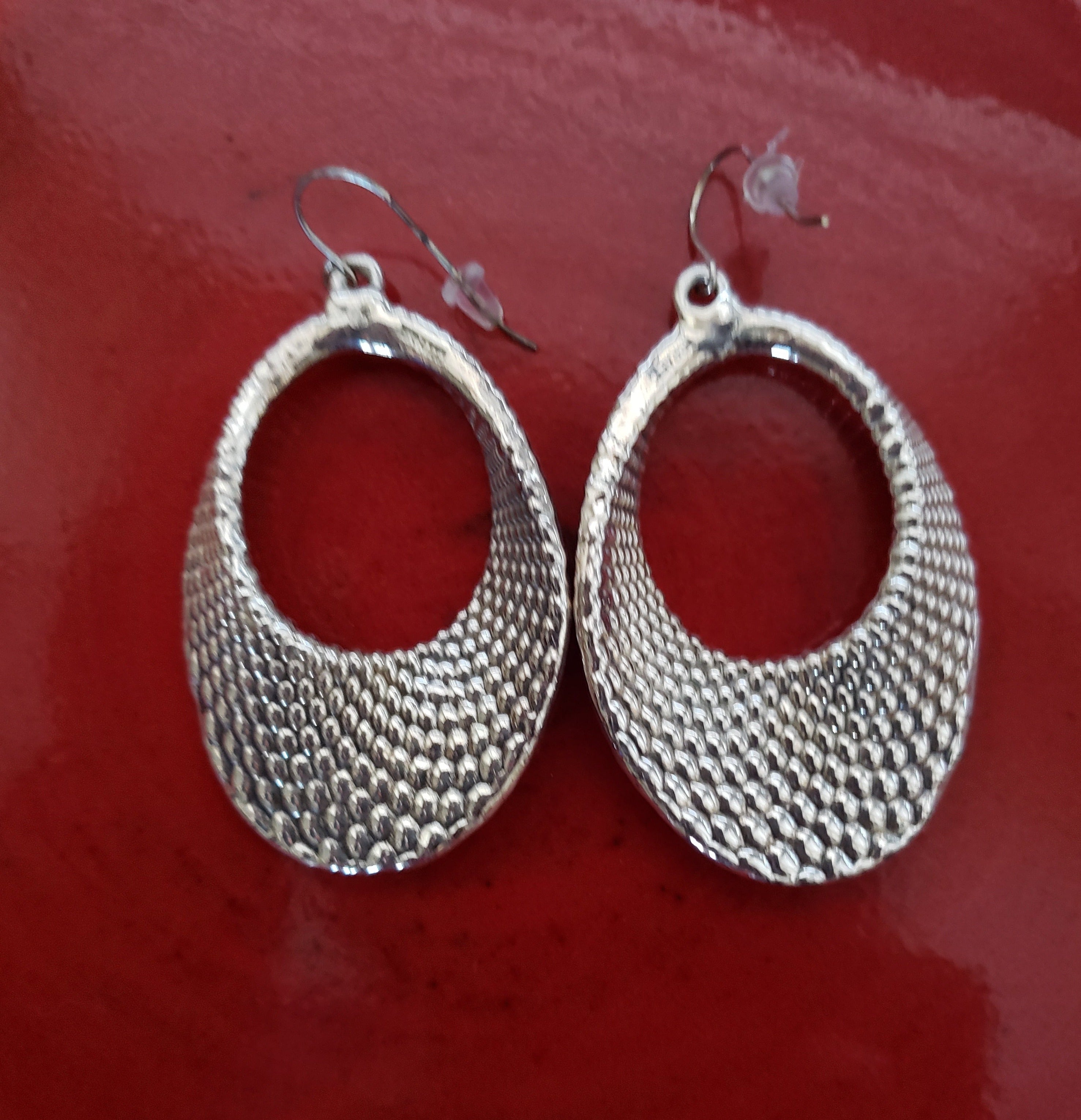 E L Sterling Silver Earrings Electroform Israel New JMoniqueBoutique